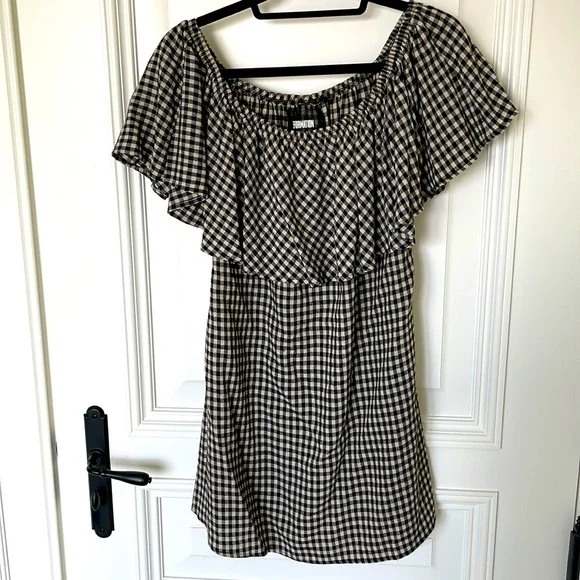 reformation plaid mini dress Reformation Dale Mini Dress, Retail $148, Color: Slate